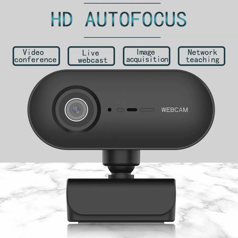 

Full HD 1080P 2K Auto Focus Webcam with Microphone Compatible with Zoom/Skype/Facetime PC Computer Mac Laptop Desktop Web Camera