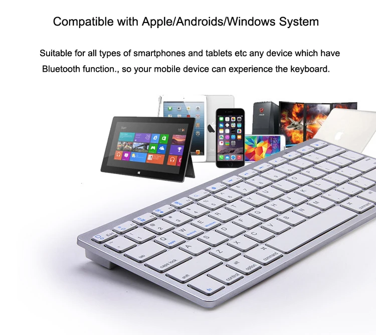 Мини Портативная Bluetooth беспроводная клавиатура для Android планшет Смартфон Apple iPhone iPad Поддержка Android iOS система