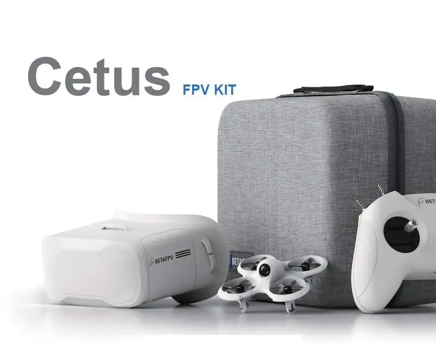 

BetaFPV Cetus Kit 1S FPV with 1/4" CMOS Sensor 800TVL Camera Optical Flow/Barometer/Laser Positioning System VR02 Goggles Drones