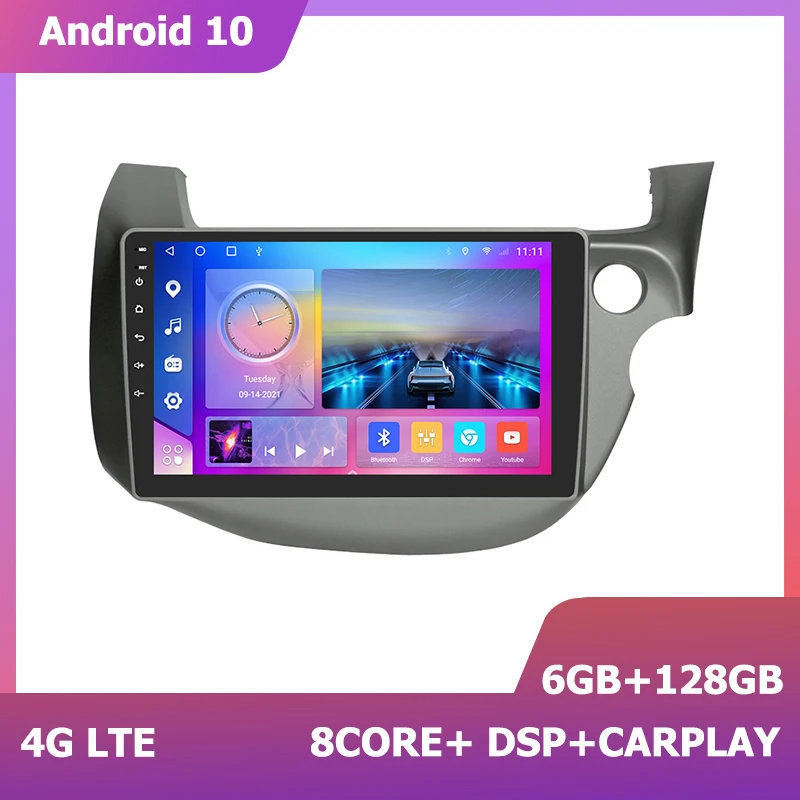 

HIRIOT 9 inch Car Radio Player for Honda Fit RHD 2008-2013 Multimedia Video Carplay DSP GPS Stereo Navigation Sat Navi Android