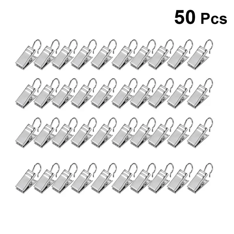 50 шт. крючки для занавесок душа металлические железные ванны подвесные кольца