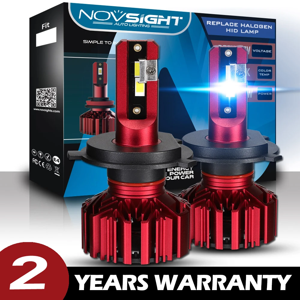 NOVSIGHT H7 светильник Светодиодные лампы H4 головсветильник H1 Led H3 H11 H8 H9 Hb4 Hb3 9005 9006