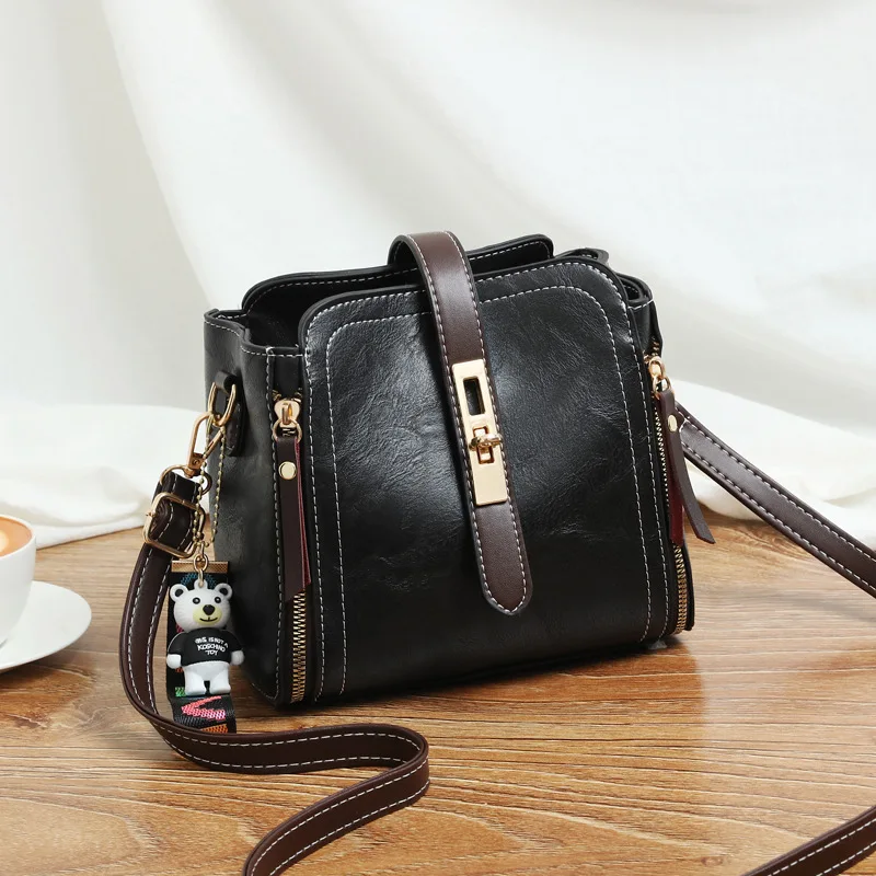 

Retro Totes Bags For Women 2020 Trendy Vintage PU leather Handbag Female Small Subaxillary Bags Casual Retro Mini Shoulder Bag