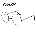 Очки COOLSIR в оправе с прозрачными линзами, Круглые Искусственные очки, оптические очки, прозрачные очки