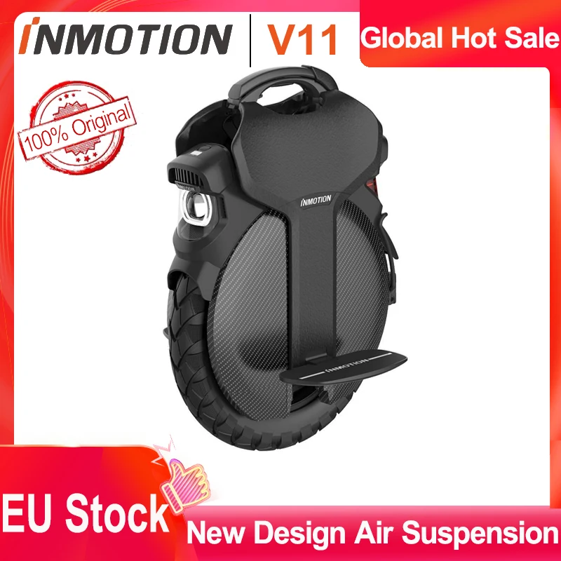 EU Stock INMOTION V11 Одноколесный велосипед пневматическая подвеска 84V 2200W 1500wh