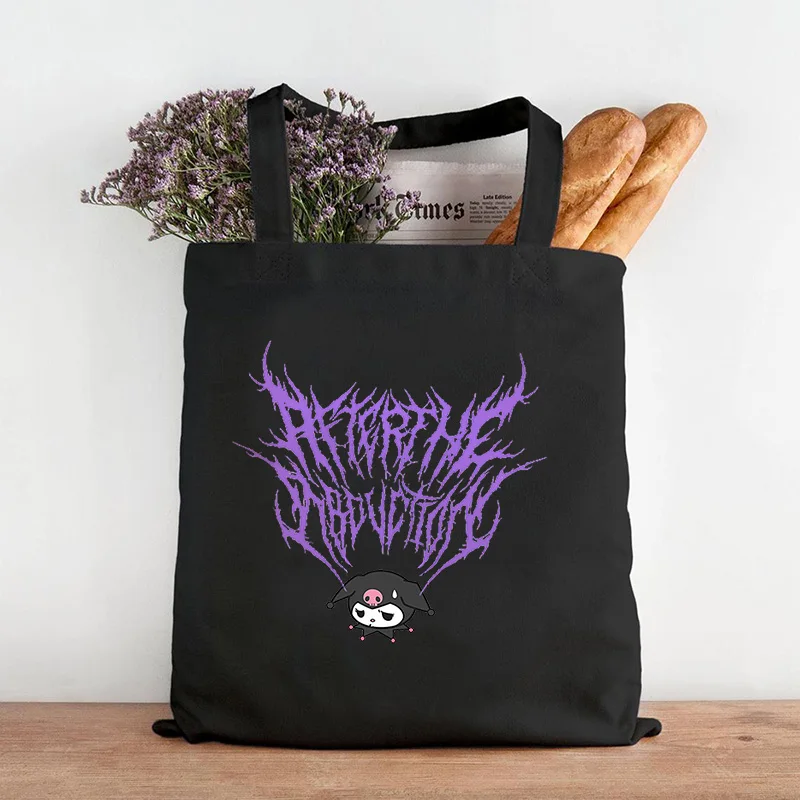 

Harajuku Y2K Shopping Bag Folding Tote Bag Designer Handbags Reusable Canvas Shopper Customizable Woman Beach Printed Shoppers