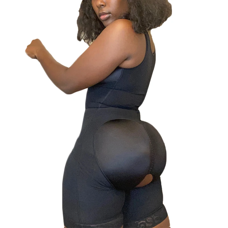 Fajas Colombianas Sculpting Full Body Shaperwear Adjustable Hook And Eye Open Crotch Women Underwear Compression Bodysuit