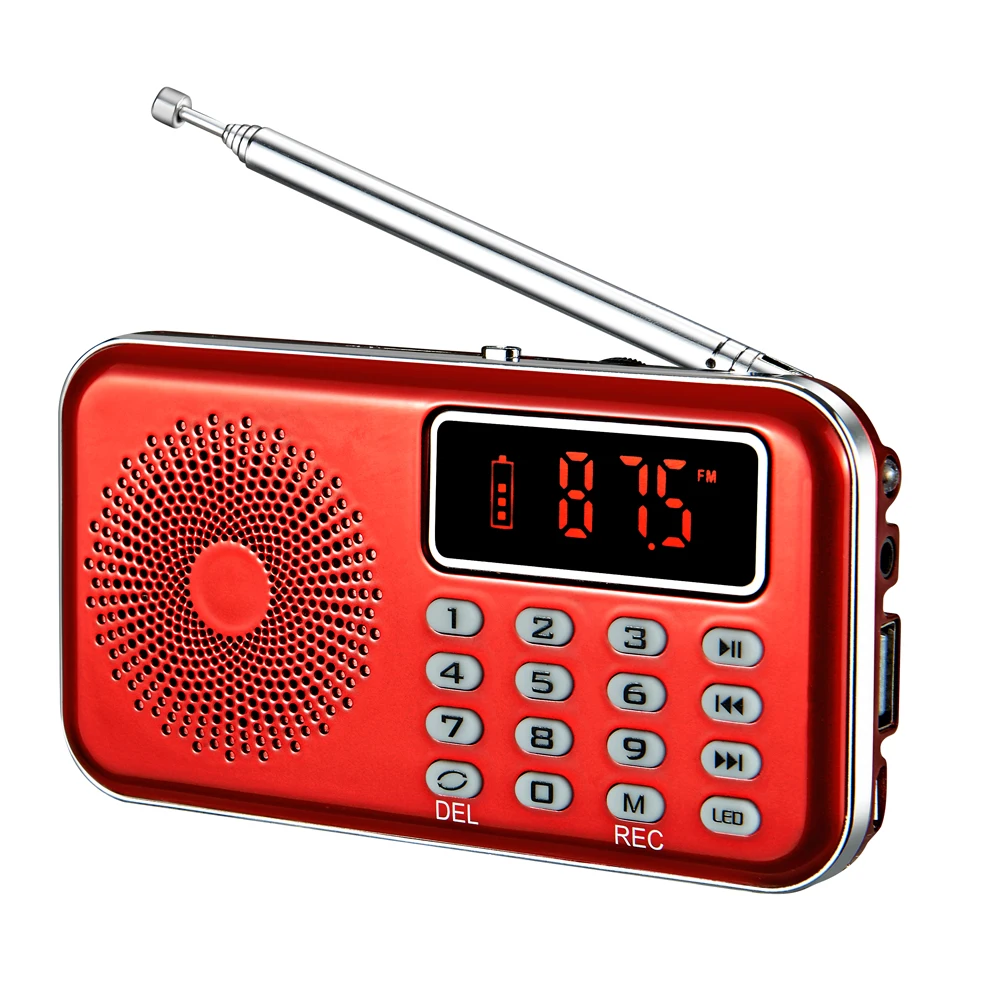 Портативный мини FM радиоприемник YMDJL динамик музыкальный mp3 плеер с AUX входом USB