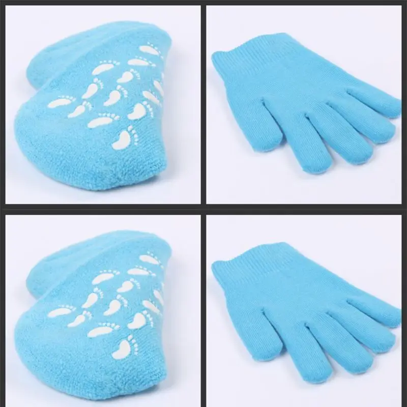 1Pair Gel SPA Moisturizing Gloves Soft Cotton Moisturizing Whitening Exfoliating Foot Mask Smooth Skin Care Dry Treatment Beauty