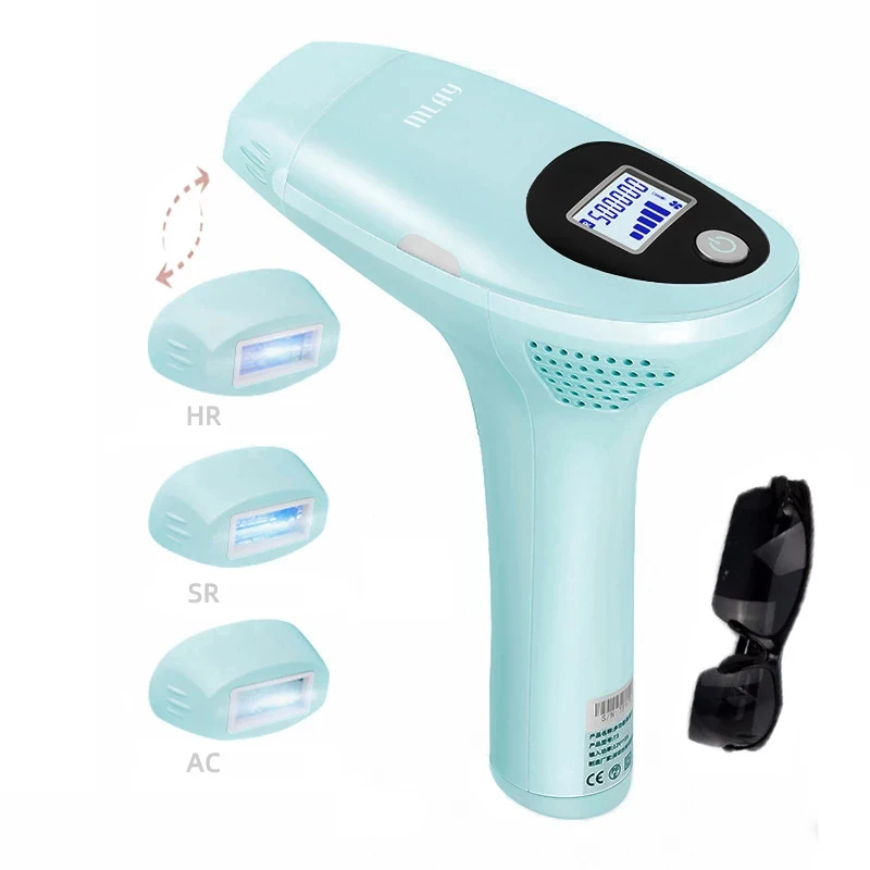 

Mlay Laser Epilator IPL Hair Removal Machine Skin Rejuvenation Acne Clearance Hair Removal Device for Women with 500000 Shots