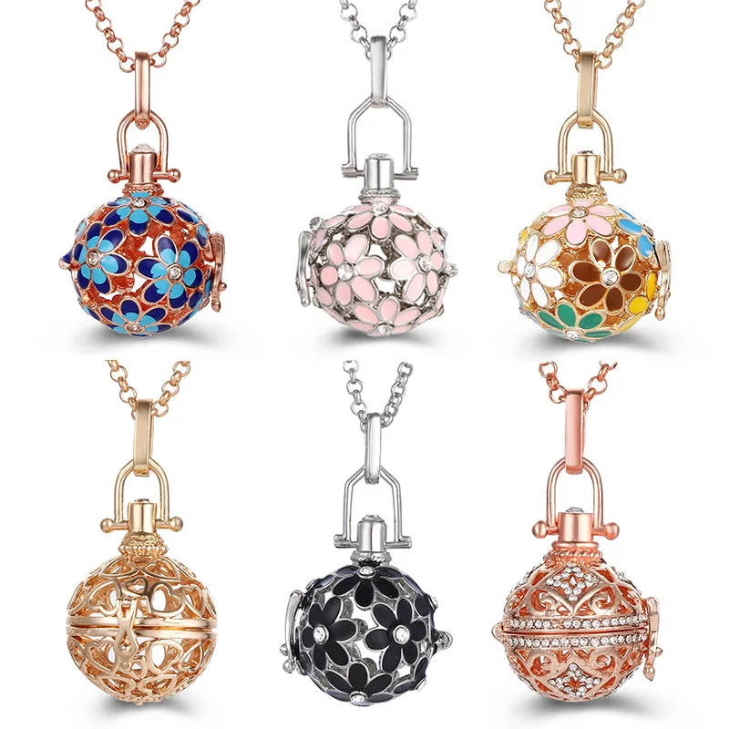 Покрытие несколько стилей полые модные лепестки ароматерапия медальон кулон