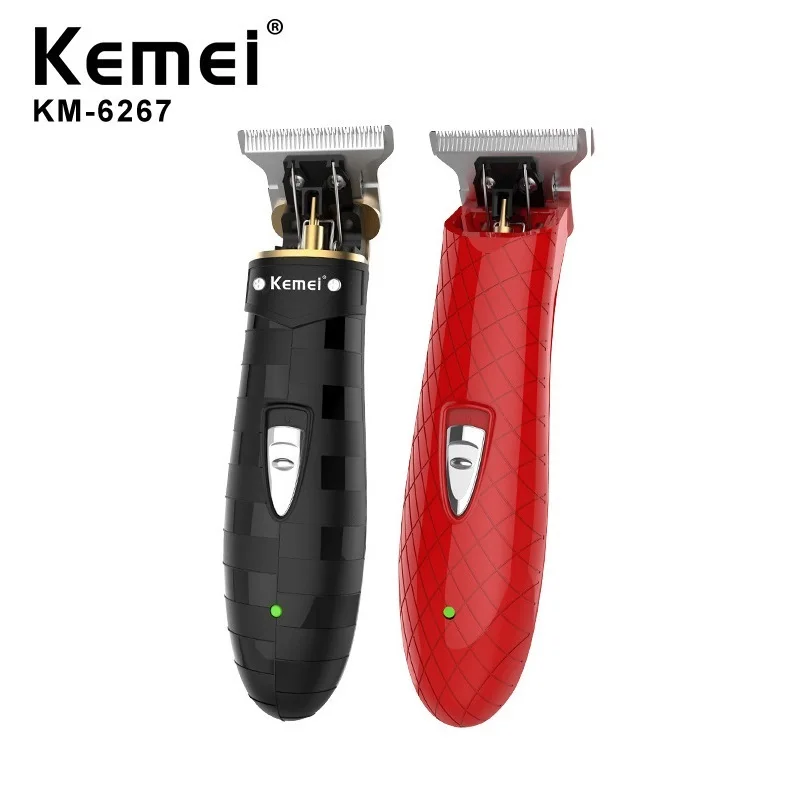 

Kemei KM-6267 Electric Hair Trimmer 10w Clipper Steel Blade Sharp Rechargable USB Charging Hair Cutting Machine For Barber