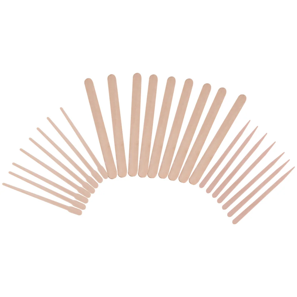 

600pcs Multifunctional Wax Stick Practical Wax Rod Hair Removal Wooden Wax Stick Beauty Mask Wax Stick