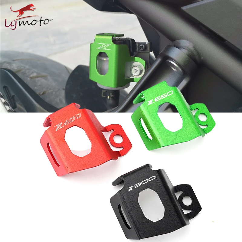 

Бесплатная быстрая доставка для мотоциклов Kawasaki Z250, Z300, Z400, Z650, Z900, аксессуары для заднего тормозного бачка, защитная крышка