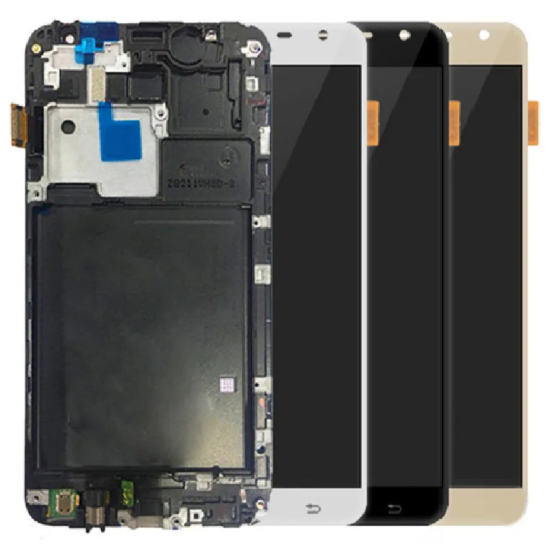 Сенсорный экран с дигитайзером в сборе и рамкой для Samsung Galaxy J7 2015 SM-J700F J700M J700G J700H/DS