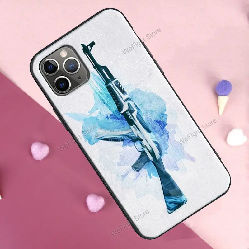AK 47 чехол для iPhone 11 Pro Max 12 мини X XR XS 6S 7 8 Plus SE 2020 задняя крышка|Бамперы| |