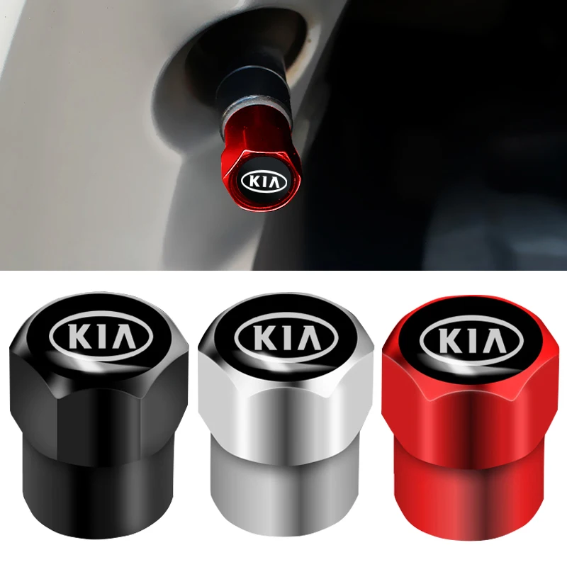 4 шт. Металлические колпачки для клапанов автомобильных шин KIA Sportage Ceed Rio Picanto Sorento