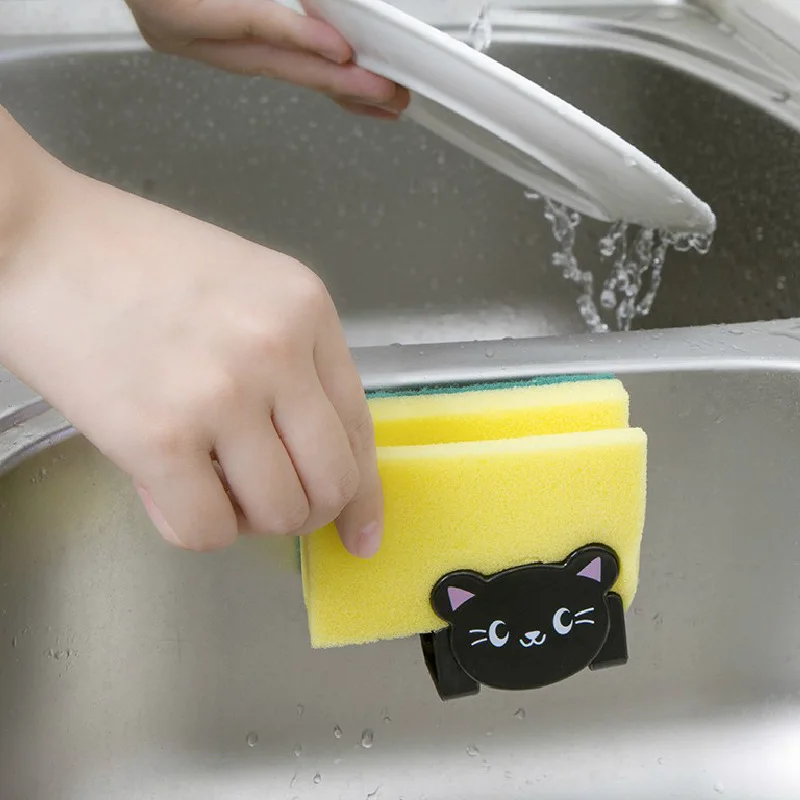 

Kitchen Organizer Suction Cup Sink Drain Rack Sponge Storage Holder Kitchen Sink Soap Rack Drainer Rack Bathroom Accessories