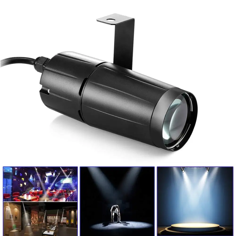 Светодиодный сценический Точечный светильник 3 Вт для дискотек диджеев точечный