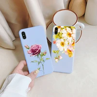 spring retro bloom flowers phone case for iphone 12 11 13 pro max 6s 7 8 plus se 2020 x xr xs max soft silicone back cover shell
