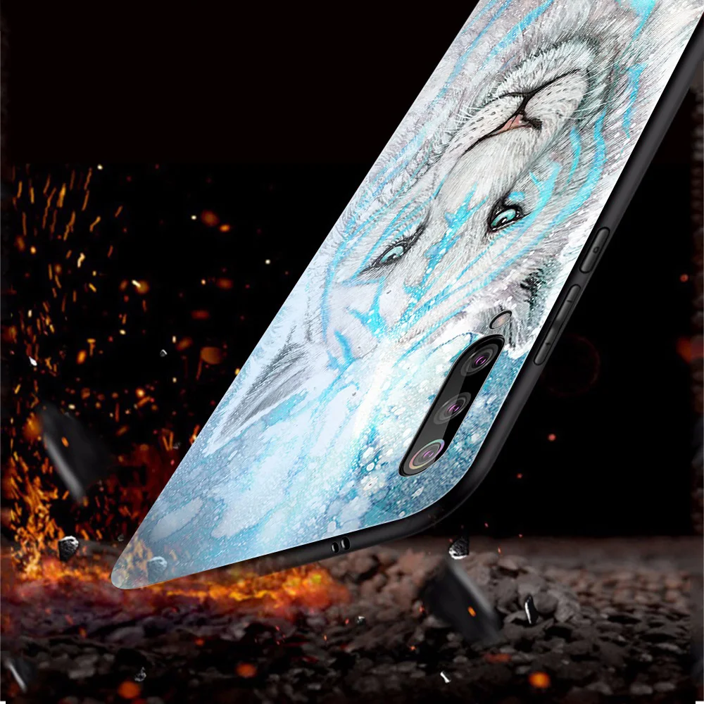 

ciciber Glass Case for Xiaomi Redmi Note 8 9 10X 7 8A 10 9S 8T 9T A3 A2 6X 5X Pro Max Mix 2s Lite F1 Animal lion tiger Funda