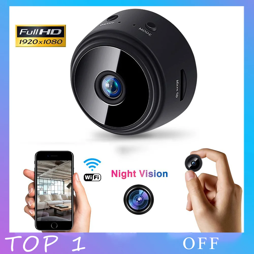 

Wireless mini camera wifi HD1080P tape Night Vision Micro cam Motion action camera Mini Camcord Surveillance Video recorder