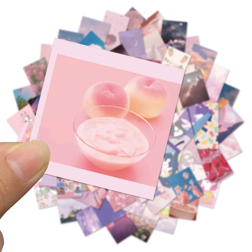 103062pcs funny pink style girl cartoon graffiti stickers aesthetics phone laptop luggage waterproof sticker kid classic toy free global shipping