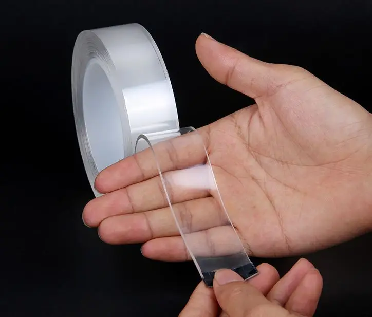 

L=1M/3M Transparent Silicone Double Sided Tape Sticker For Car High Strength High Strength No Traces Adhesive Sticker