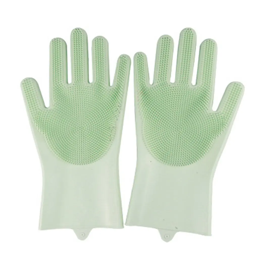 

Силиконовая резиновая перчатка для мытья посуды, кухонный инструмент для чистки, пищевой силиконовый материал, теплоизоляция