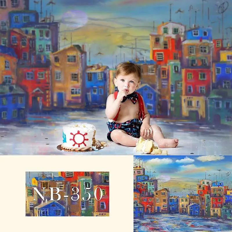 

Avezano фон для фотосъемки с видом масляной живописи фон для декора городской пейзаж фоны для фотосъемки для фотостудии