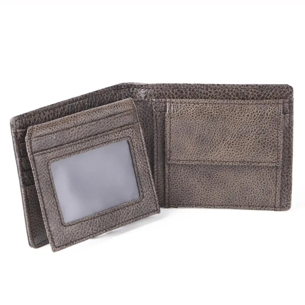 Винтажные мужские бумажники из воловьей кожи с карманом для монет мужской