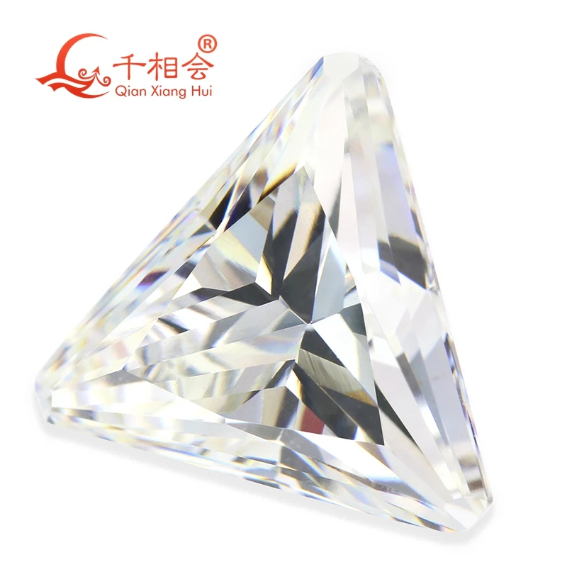 6А качественный белый цвет треугольной формы с вырезом в форме триллиона для