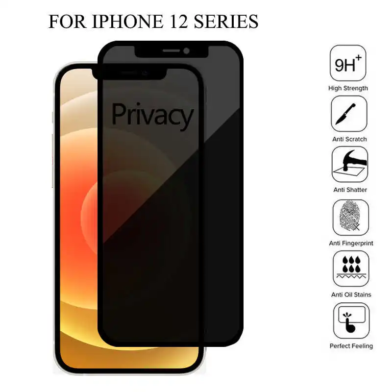 

Best Full Privacy Tempered Glass for IPhone 12 Pro Max Mini Anti Glare Screen Protector for IPhone 12mini 12pro Iphone12