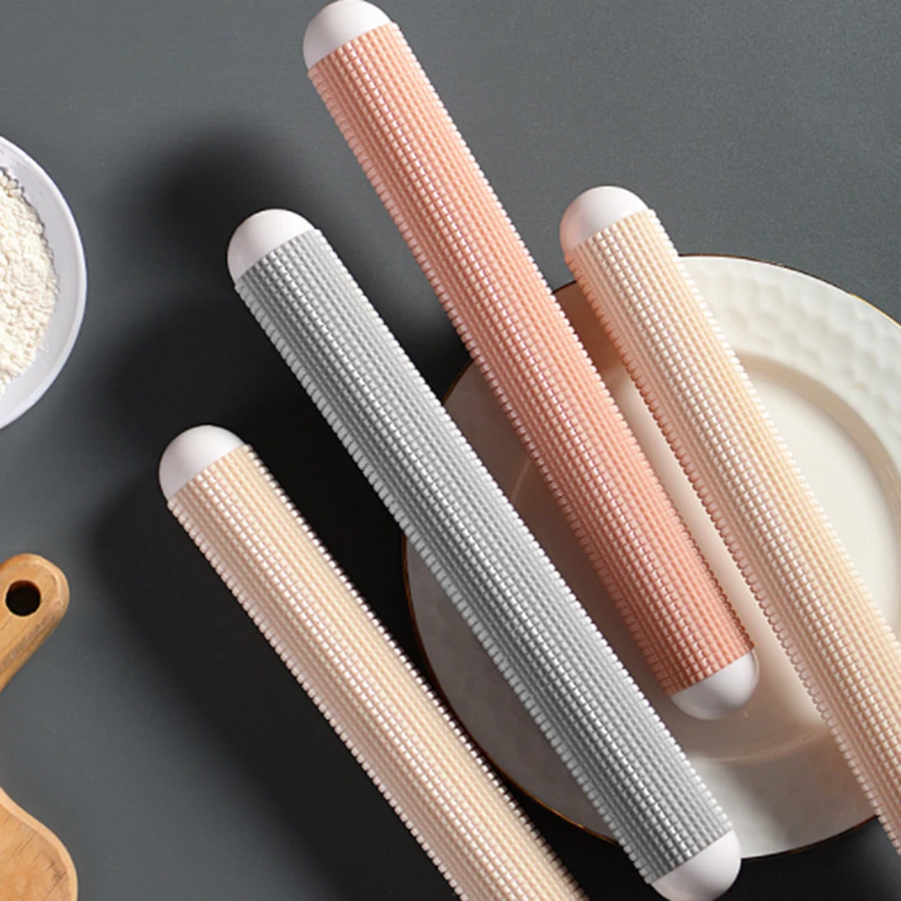 

1 PCS ​Dough Roller Effective Manual PP Floating Point Embossing Rolling Pin For Home Baking Pastry Tool