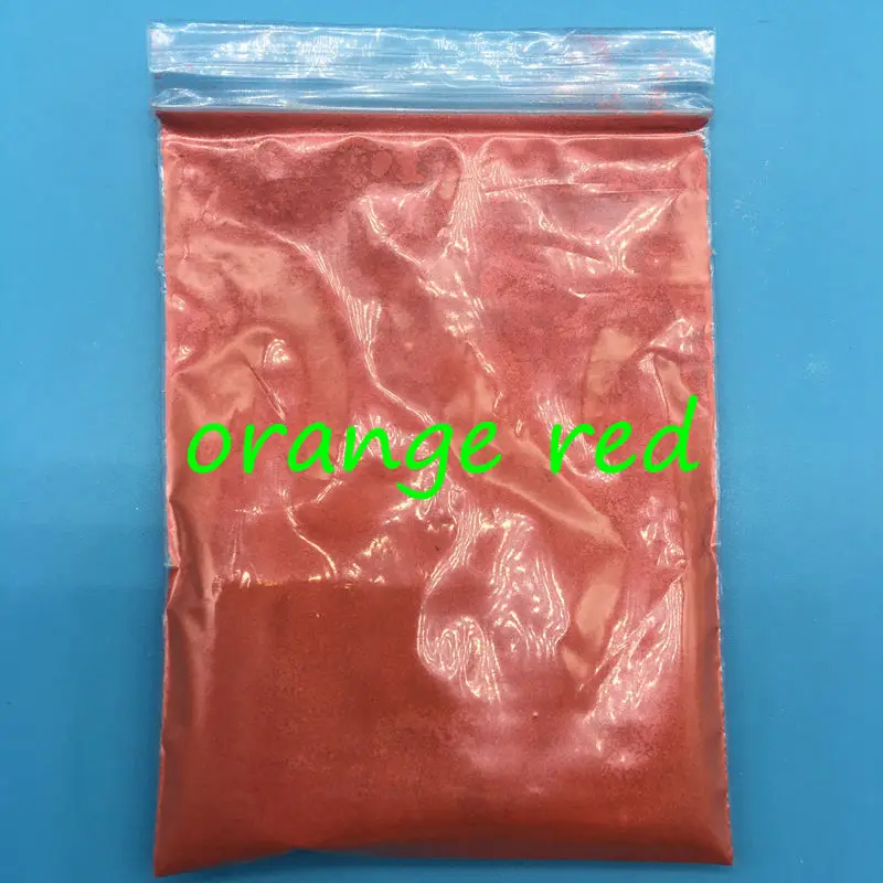 

100g mix 5 packs Healthy Natural Mineral Mica Powder DIY orange yellow,bright green,bright yellow,magenta,orange red