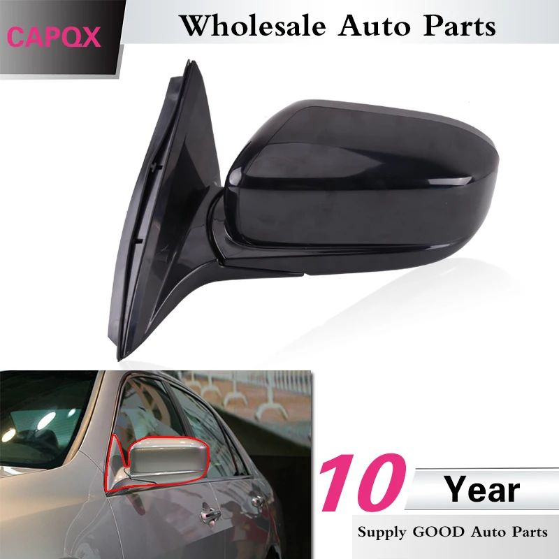 Боковое зеркало заднего вида CAPQX с проводом 3/5/7/9 для Honda Accord 2003 2004 2005 2006 2007|side