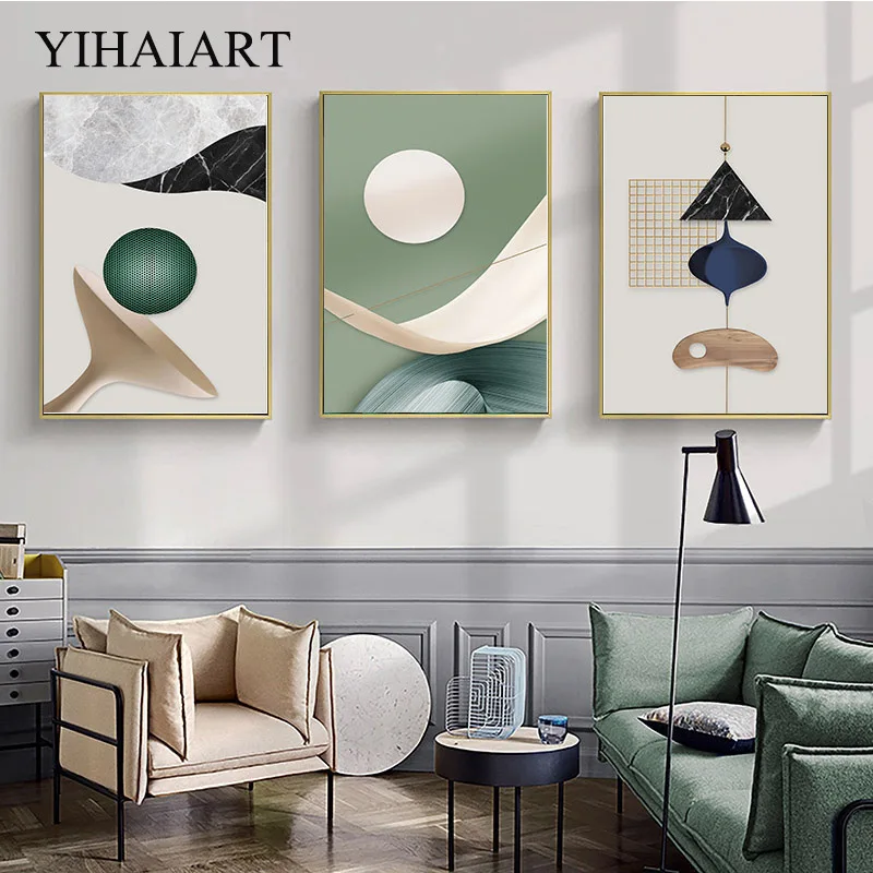 

Geometry Shape Abstract Canvas Wall Art Print Nordic Style Poster Modern Gallery Printing Minimalist Home Decorative Picture