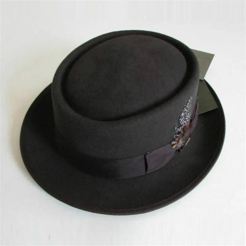 Шерстяная шапка для мужчин и женщин фетровая Кепка с широкими полями стиль