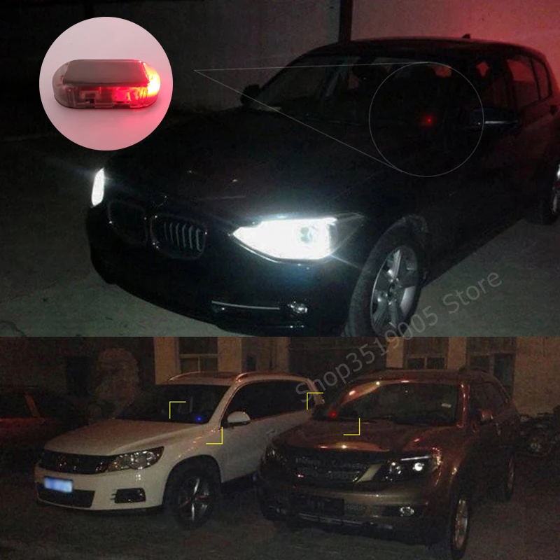 Автомобиль солнечной энергии имитирует сигнал тревоги светодиодный светильник