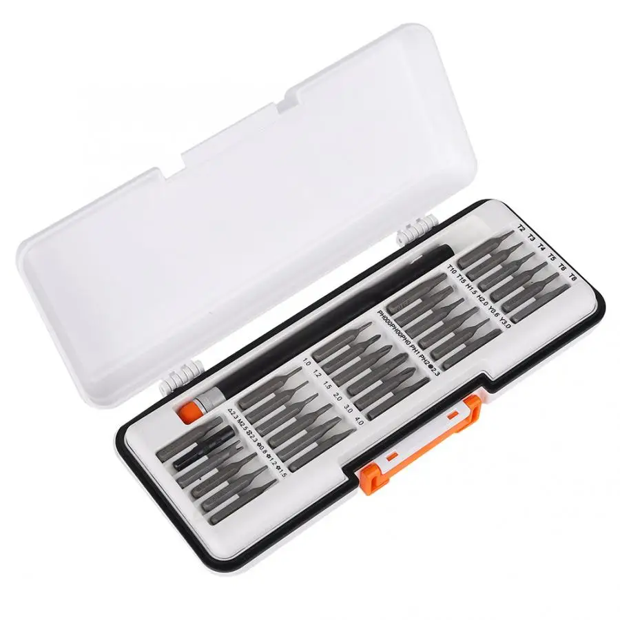 31 шт. Отвертка Набор бит алюминиевый точный инструмент Ремонтный с ящиком для