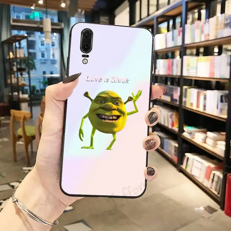 

Shrek cute funny cartoon pattern high quality luxury Phone Case For Huawei honor Mate P 10 20 30 40 Pro 10i 9 10 20 8 x Lite