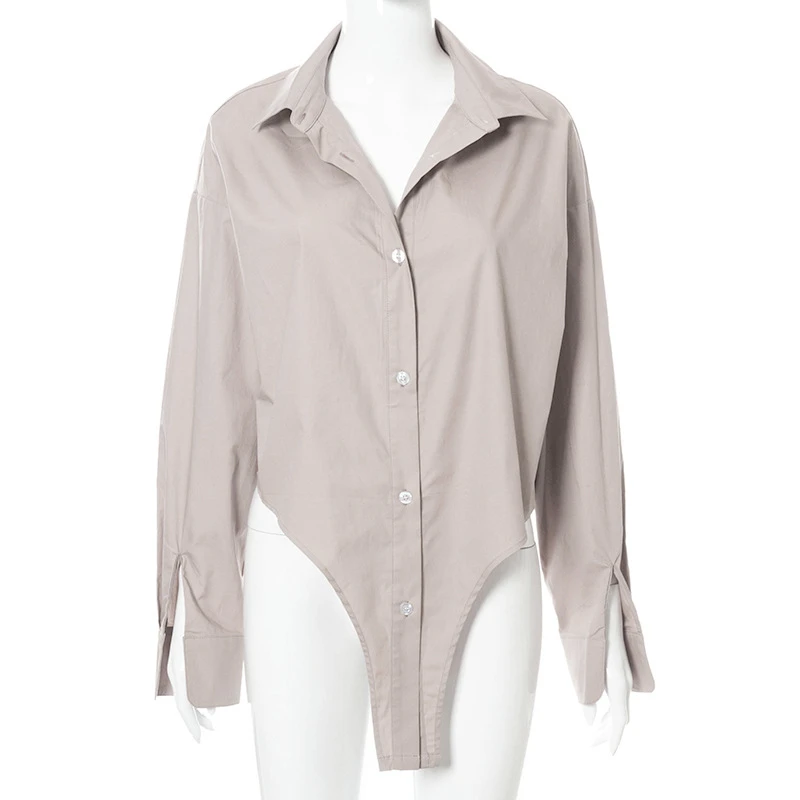 

2021 Autumn Women Fashion Elegant White Long Sleeve Turn Down Collar Loose Blouse Office Ladies Oversized Tops Casual Shirt