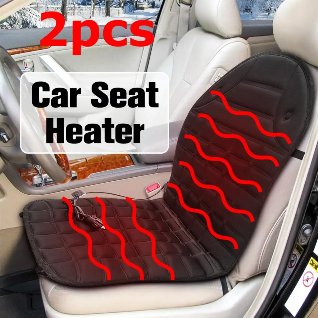 

12v Car Auto Front Seat Heated Cover car Heater Cushion Temperature Controller Winter Warmer car Pad