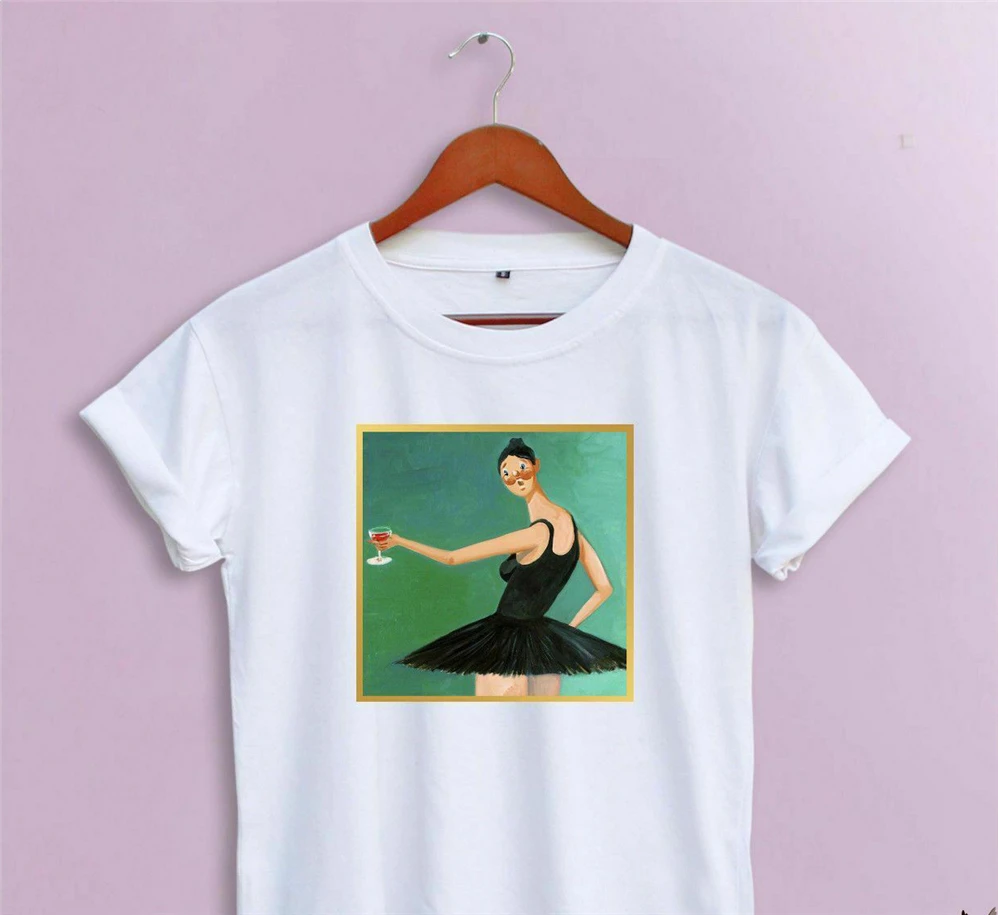 Kanye West My Beautiful Dark Twisted Fantasy Graduation Bear футболка в стиле хип хоп Em1 с принтом на