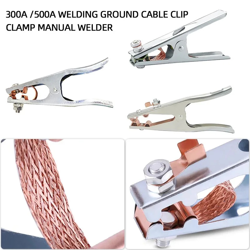 

1pcs 300Amp Welding Ground Clamp Welding Electrode Holder Earth Ground Cable Clip for Welding Clamps Welder Tools#9^1