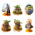 5D алмазная живопись сделай сам, Боба Фетт, Звездные войны, детская йода, искусство, вышивка крестиком, полная квадратная искусственная роспись, украшение для дома