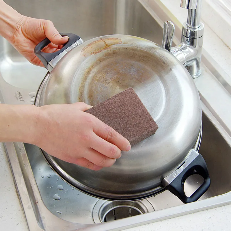 

1Pcs Square Magic Sponge Eraser Carborundum Removing Rust Cleaning Brush Descaling Clean Rub for Cooktop Pot Kitchen Sponge