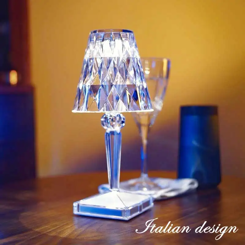 

Italy Kartell rechargeable USB touch sensor bar lamp decoration restaurant table lamp romantic night light bedside lamp