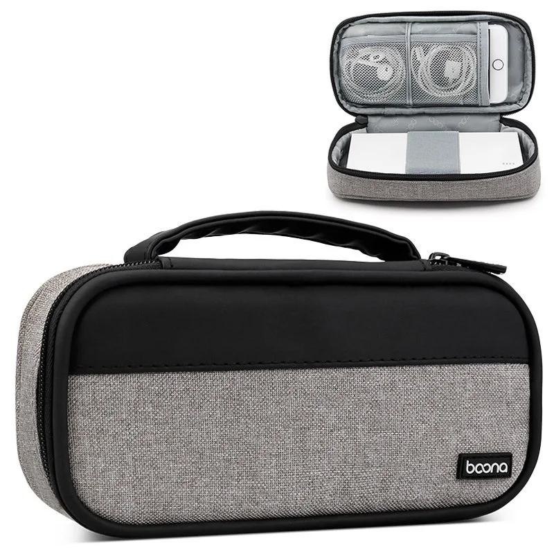 Цена Многофункциональная сумка-Органайзер для кабелей, дорожный Органайзер для аксессуаров, чехол для кабелей и наушников, чехол для внешнего а...