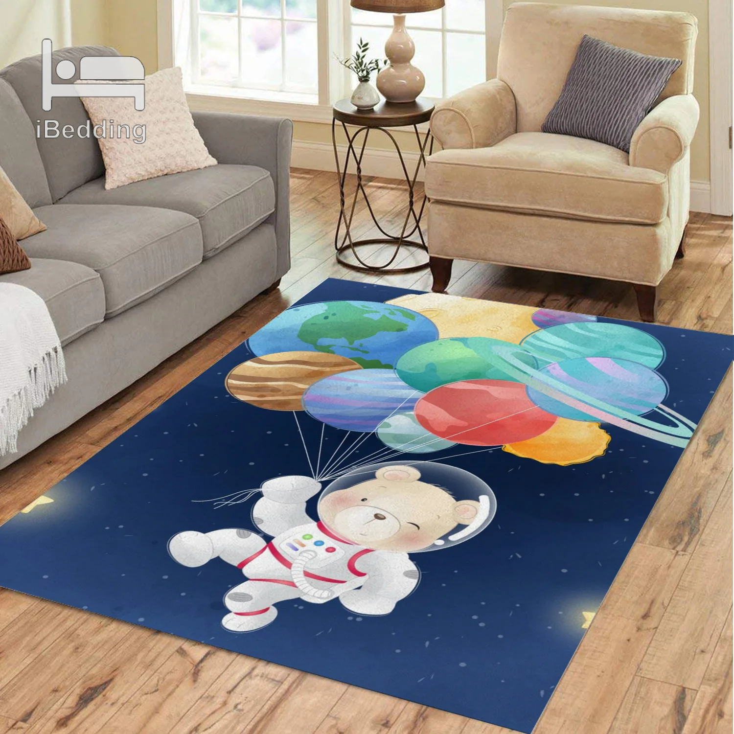 Напольный коврик с мультяшным медведем для спальни кухни гостиной ванной